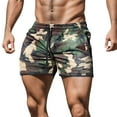 thumbnail image 1 of Caqnni Men's Linen Shorts Casual Elastic Waist Drawstring Lightweight Summer Beach Shorts(Camouflage,XL), 1 of 7