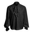 thumbnail image 1 of Caqnni Men's Long Sleeve Shirts Fishing Running T-Shirts Outdoor Shirt (Black,M), 1 of 1