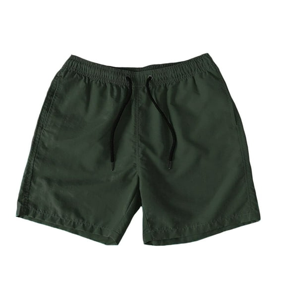 Caqnni Men's Quick Dry Beach Pants Plain Three Quarter Pants Loose Swim Shorts Workout Summer Fashion Quick Drying Thin Beach Pants Casual Shorts SIZE M-4XL (AG,3XL)