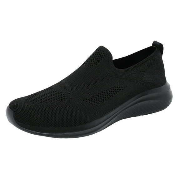 Caqnni Men's Running Shoes Walking Trainers Sneaker Athletic Gym Fitness Sport Shoes Lightweight Casual Working Jogging Outdoor Shoe (Black,45)