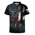 thumbnail image 1 of Caqnni Men's Short Sleeve Moisture Wicking Stretch Polo Shirt with Quick Dry (Black,XXL), 1 of 5