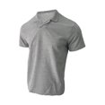 thumbnail image 1 of Caqnni Men's Short Sleeve Polo Shirts Casual Collared Tops for a Classic Look (Grey,3XL), 1 of 7
