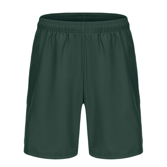 Caqnni Men's Shorts With Deep Pockets Running Workout Training Basketball Shorts for Men Leisure Sports Gym Basketball Casual Shorts Casual Shorts Summer Beach Shorts (S,AG)