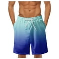 thumbnail image 1 of Caqnni Men's Swim Trunks Quick Dry Beach Shorts Swimwear Bathing Suit with Mesh Lining(Blue,XXL), 1 of 4