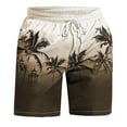thumbnail image 1 of Caqnni Men's Swim Trunks Quick Dry Hawaiian Bathing Mesh Lining Suit Swimsuits Beach Shorts with Pockets(Coffee,XXL), 1 of 3