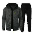 thumbnail image 1 of Caqnni Mens Sweatsuit 2 Piece Outfits Hoodie Tops and Sweatpant Running Sport Gym T Full Zipracksuit S-XXXL for Running Workout Gym (Gray,XXL), 1 of 2