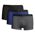 thumbnail image 1 of Caqnni Men's - Ultra Soft Tencel Modal and Bamboo Viscose Boxer Brief Underwear,Pack of 3(Dark Gray,M), 1 of 2