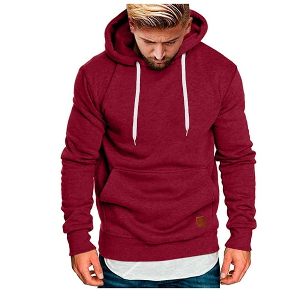 Men's Casual Hoodies Pullover Lightweight Long Sleeve Coat Drawstring Hooded Sweatshirts Fashion Hoodies & Sweatshirts