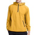 thumbnail image 1 of Caqnni Men's Windbreaker Hooded Jacket Lightweight Casual Full Zip Flower Coat Windbreaker Jackets for Men (Yellow,XL), 1 of 3