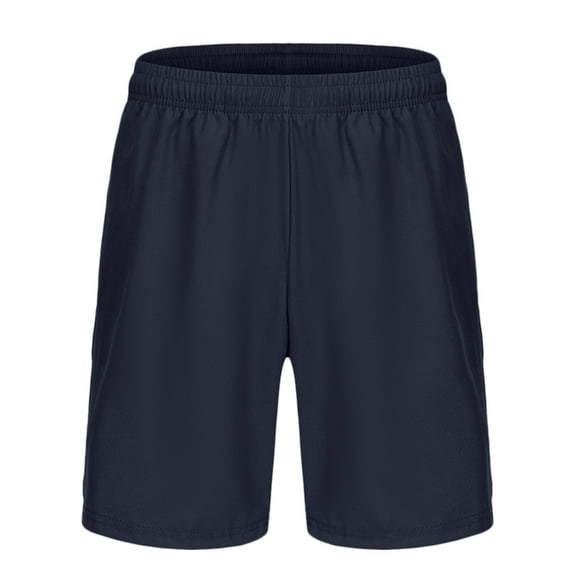 Caqnni Men'sShorts Classic Casual for Study and Leisure Time (Z02-Navy,S)