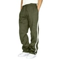 thumbnail image 1 of Caqnni Mens Cargo Pants Athletic Pants with pockets Lounge Open Bottom Pants Fleece Cargo Pants for Men Pockets and Drawstring (Size S-3XL), 1 of 5