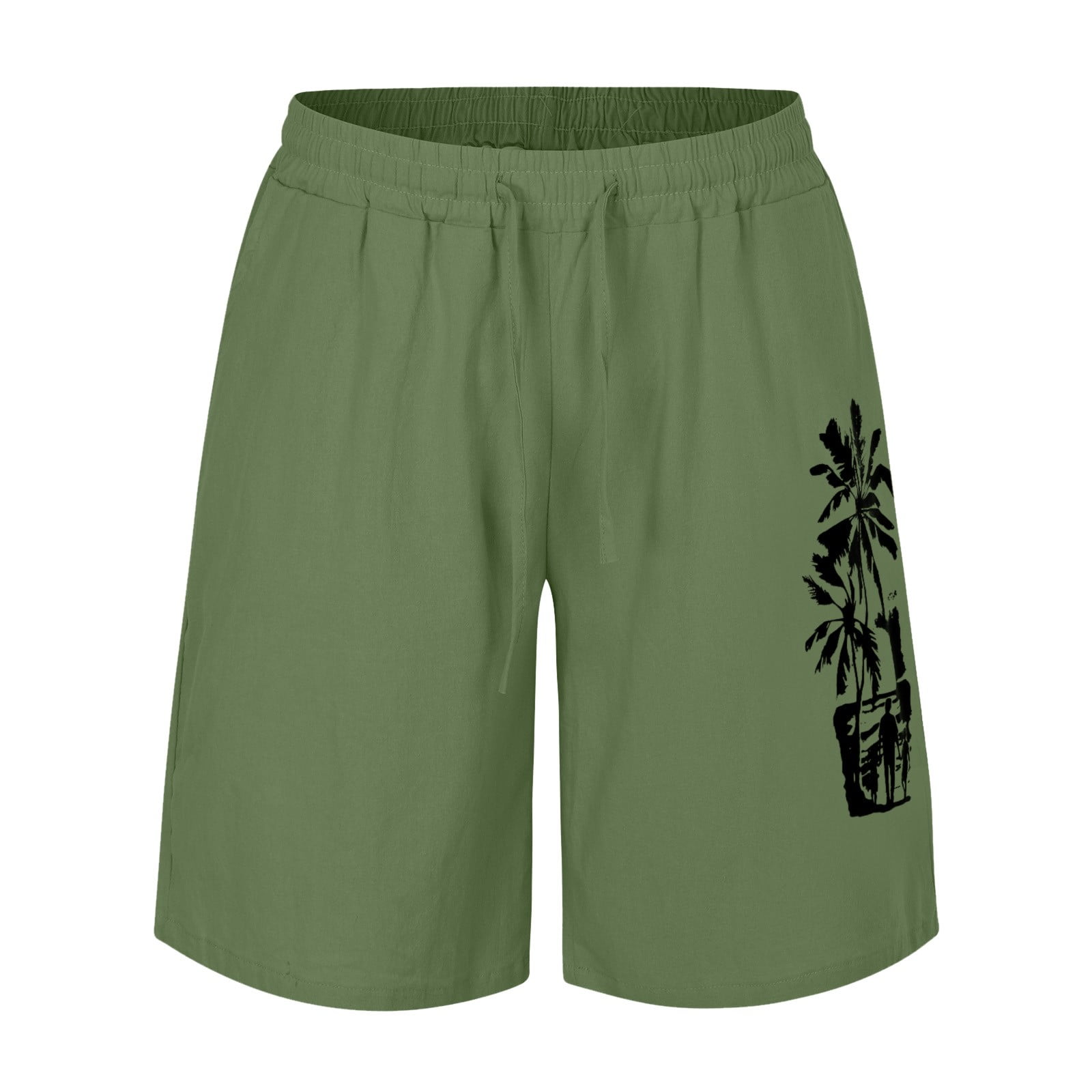 Midnight Check Stretch-Linen 9-Inch Shorts main image 1