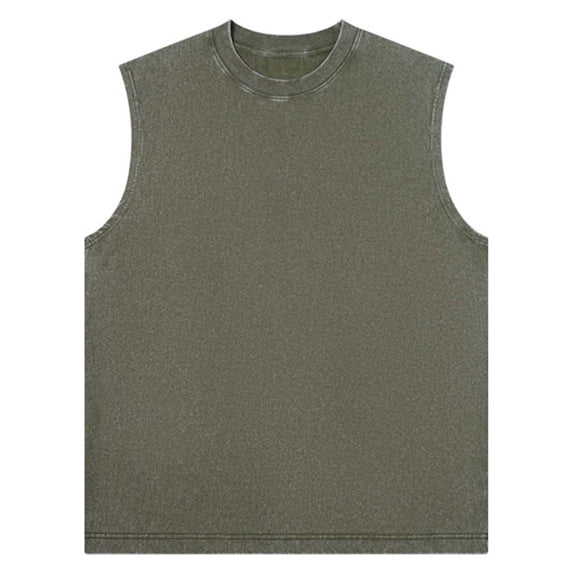 Caqnni Mens Compression Undershirts Slimming Body Control Muscle Shirts Workout for Bodybuilding Gym Fitness Training M,Green