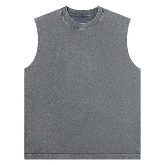 Caqnni Mens Compression Undershirts Slimming Body Control Muscle Shirts Workout for Bodybuilding Gym Fitness Training M,Grey