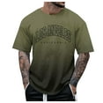 thumbnail image 1 of Caqnni Mens Graphic T-Shirts Men's Short Sleeve Crew Neck Tee Shirt (Green,XXL), 1 of 5