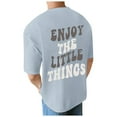 thumbnail image 1 of Caqnni Mens Graphic Tees Casual Crewneck Short Sleeve Tshirt 3D Pattern T Shirts (Light Blue,M), 1 of 4