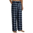thumbnail image 1 of Caqnni Mens Heavyweight Red Plaid Flannel Pajama Pants 100% Cotton Sleepwear with Drawstring Pockets Sleepies Pajamas (A04-Gray,L), 1 of 8