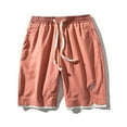 thumbnail image 1 of Caqnni Men's Casual Shorts Relaxed Fit Stretch Casual Shorts Track Running Workout Athletic Summer (A01-Red,4XL), 1 of 5