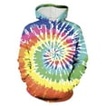 thumbnail image 1 of Caqnni Mens Hoodie Pullover Fabric Hooded Sweatshirt with Pockets Athletic Fleece Tie Dye Hoodies for Men (L,Light Green), 1 of 1