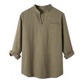 thumbnail image 1 of Caqnni Hawaiian Shirt Men Shortsleeve Hawaiian Mens Dress Shirts (Brown,XXL), 1 of 4
