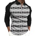 thumbnail image 1 of Caqnni Mens Long Sleeve Polo Shirts Casual Moisture Wicking Golf Polo Shirts (Black,XXL), 1 of 5