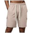 thumbnail image 1 of Caqnni Men's Casual Shorts Relaxed Fit Sport Casual Shorts Jogger Shorts Outdoor Trousers with Pockets Summer Beach Jogging Leisure M-2XL (Khaki,XXL), 1 of 6