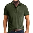 thumbnail image 1 of Caqnni Men's Slim-Fit Quick-Dry Golf Polo Shirt (AG,XXL), 1 of 5