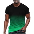 thumbnail image 1 of Caqnni Mens Raglan T-Shirt Short Sleeve Printed Summer Round Neck Top Casual SweaTshirt(White,L), 1 of 7