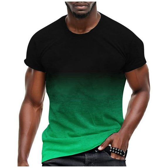 Caqnni Mens Raglan T-Shirt Short Sleeve Printed Summer Round Neck Top Casual SweaTshirt(White,L)
