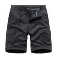 thumbnail image 1 of Caqnni Mens Shorts Casual Waist Elastic Drawstring Outdoor Golf Shorts with Pockets(Dark Gray,XXL), 1 of 4