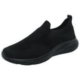thumbnail image 1 of Caqnni Mens Slip On Walking Shoes Non Slip Running Shoes Breathable Workout Shoes Lightweight Gym Sneakers (Black,44), 1 of 9
