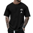 thumbnail image 1 of Caqnni Mens T Shirt - Short Sleeve Crew Neck Soft Fitted Tees Tshirts(Black,M), 1 of 4