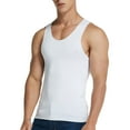 thumbnail image 1 of Caqnni Mens Tank Tops Big and Tall, Men's Sleeveless Tank Tops Summer Crewneck Solid Loose Fit Shirt Workout Gym Jogging Moisture Wicking Top Summer Quick Dry (Z06-White,XL), 1 of 3