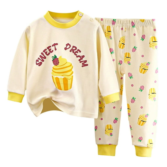 Caqnni Baby Boy Fall Clothes Long Sleeve Contrast Color Sweatshirt Top Pants Set Cute Toddler Winter Outfit for 0 6 12 18 24 M 1t 2t 3t Pajamas & Dailywear Set(6-12 Months)