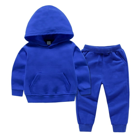 Caqnni Baby Boy Outfits Long Sleeve Pullover Sweatshirt Toddler Boys Pants Clothes Set Fall Winter 2Pcs for 0 6 12 18 24 M 1t 2t 3t 4t 5t 6t (1-2 Years,Blue)