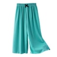 thumbnail image 1 of Caqnni Parachute Pants for Girls, Cargo Pants Toddler Girls Baggy, Y2K Low Waist Wide Leg Baggy Relaxed Jogger Pants Joggers Pants,Mint Green,18-24 Months, 1 of 3