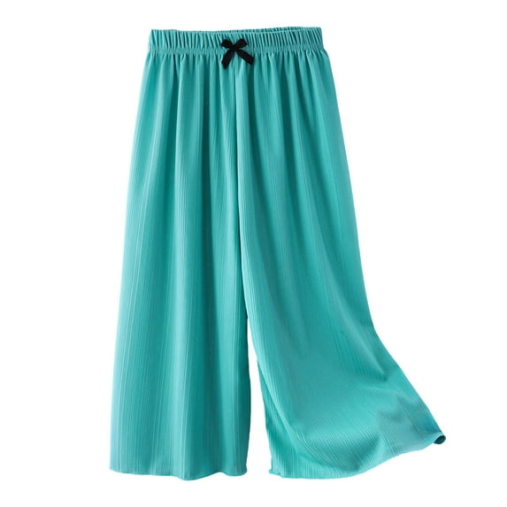 Caqnni Parachute Pants for Girls, Cargo Pants Toddler Girls Baggy, Y2K Low Waist Wide Leg Baggy Relaxed Jogger Pants Joggers Pants,Mint Green,18-24 Months