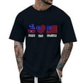 thumbnail image 1 of Caqnni Patriotic Shirts for Men 4th of July Shirts American Flag Men's Tshirts Short Sleeve USA Shirt Funny Muscle Top (Black,XL), 1 of 4