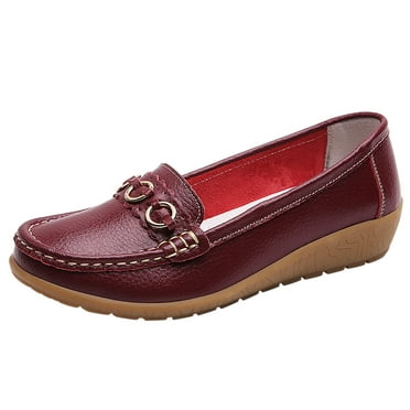 Caqnni Platform Loafers for Women - Loafers Women Shoes Penny Loafers Slip On Dress Shoes Flats Shoes (,40)