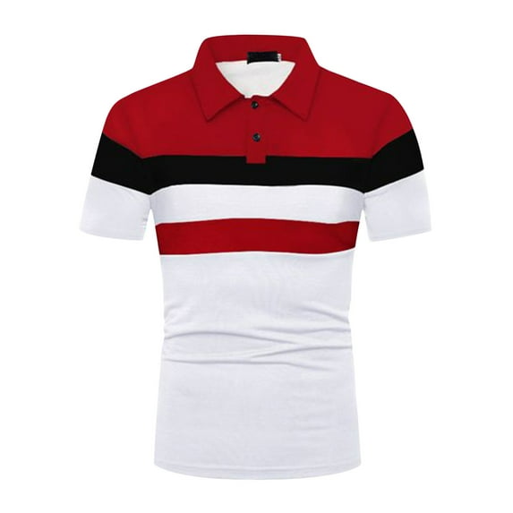 Caqnni Polo Shirts for Men,Fitted Golf Shirts for Men. Mens Polo Shirts Short Sleeve. (White,XL)