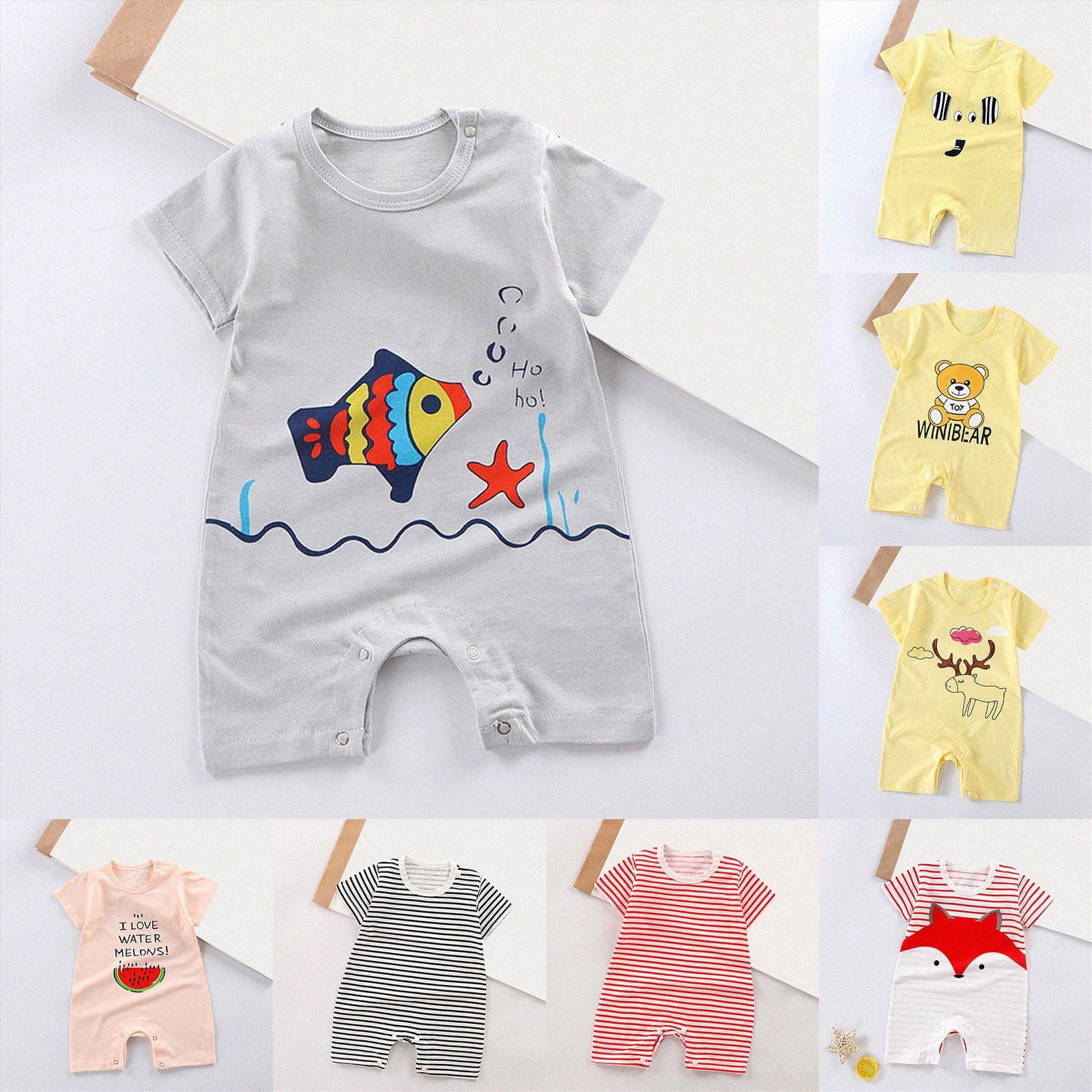 Caqnni Preemie 12-18 Months One-Piece Baby Suits Infant And Toddler ...