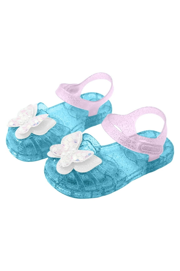 Princess Shoes Toddler Girls Sandals Jelly Mary Jane Dance Party Shoes For Kids Toddler Fashionable Cute Comfortable Girls Sandals Slippers Flat Children's Day Gift
