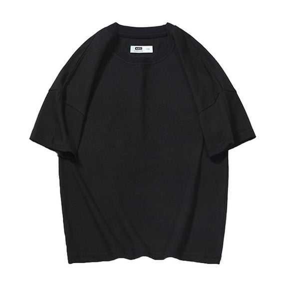 Caqnni Short Sleeve Tee Shirts for Boys Girls Tees Graphic Digital Solid Color Summer Pullover SIZE 2-14 Years Summer Shirt Boys Girls (8-9,A168-Black)