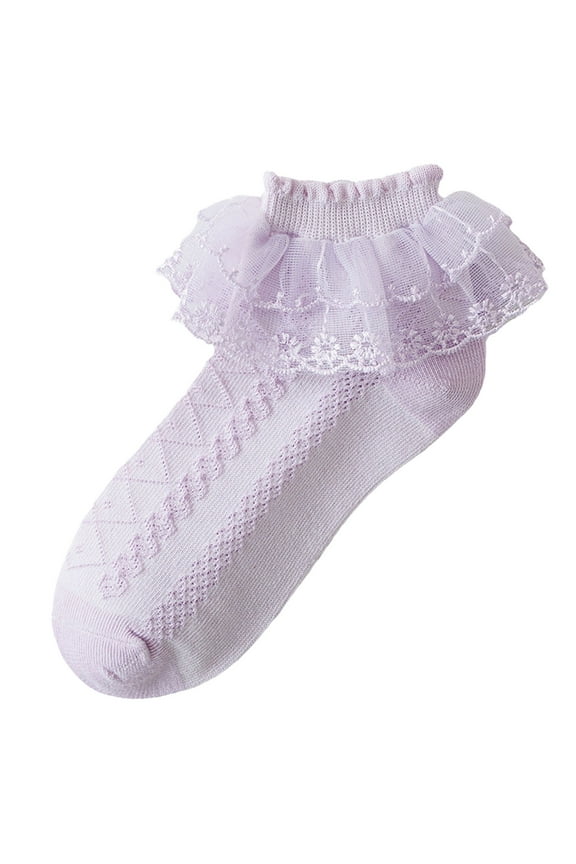 Socks Big Bows Girls Ankle Socks Cute Baby Toddler Long Tube Socks Kids Princess Sock Spring All Seasons Dress Socks Size 0-16 Years Indoor&Outdoor Wear,4-6 Years