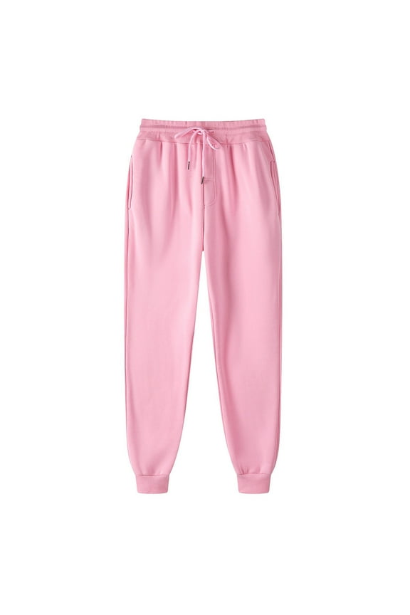 Sweatpants Women Wide Leg Sweatpants Women,Sweatpants for Women-Womens Joggers with Pockets Pants for Yoga Workout Running Sweatpants (Pink,S)