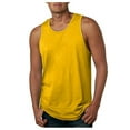 thumbnail image 1 of Caqnni Tank Tops for Men Shirts Basic Style Classical Color Easy to Match Sleeveless Muscle Tank Top Gym Workout Tank Top Workout Running Athletic Gym (Yellow,XXL), 1 of 8