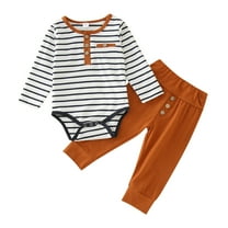 Caqnni Toddler Baby Boy Fall Winter 2Pcs Outfits Color Block Long Sleeve Hooded Pullover Drawstring Pants Set Fall Winter Set (0-6 Months,A)