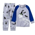 thumbnail image 1 of Caqnni Toddler Baby Boy Fall Winter Clothes 2T 3T 4T 5T Outfits Long Sleeve Knitted Cotton Tops Pants Clothes Set Children's Thermal Underwear Set for 0 6 12 18 24 M 1t(4-5 Years), 1 of 3