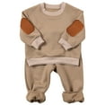 thumbnail image 1 of Caqnni Toddler Baby Boy Fall Winter Clothes Long Sleeve Crewneck Pullover Sweatshirt Jogger Pants Set Outfit Fall Winter Set 2PC3 6 9 12 18 24 Months 2T 3T Long Sleeve Pajamas Set ，2-3 Years, 1 of 9
