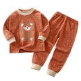 thumbnail image 1 of Caqnni Toddler Baby Boy Fall Winter Clothes Long Sleeve T-Shirt with Elastic Waist Pants Set Outfit Fall Winter Set for 0 6 12 18 24 M 1t 2t 3t 4t 5t 6t,4-5 Years, 1 of 4